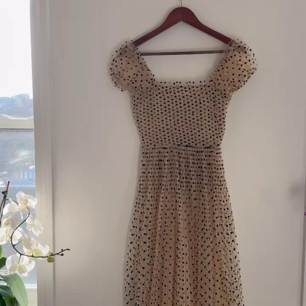 DÔEN Pamelina Dress in Cream w/ Black Polka Dots XXS (belt not included) - Picture 9 of 9